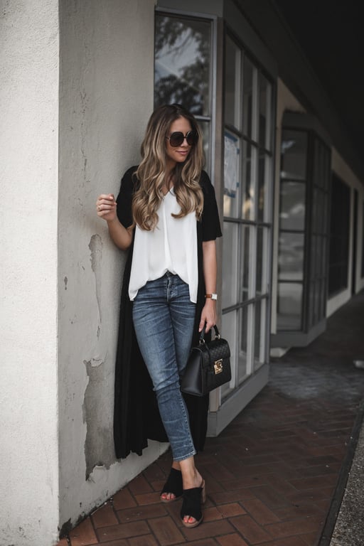 Black and white outfit 