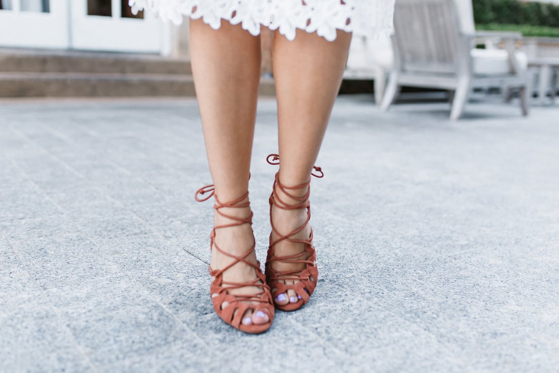Banana Republic Julie Lace Up Heels 