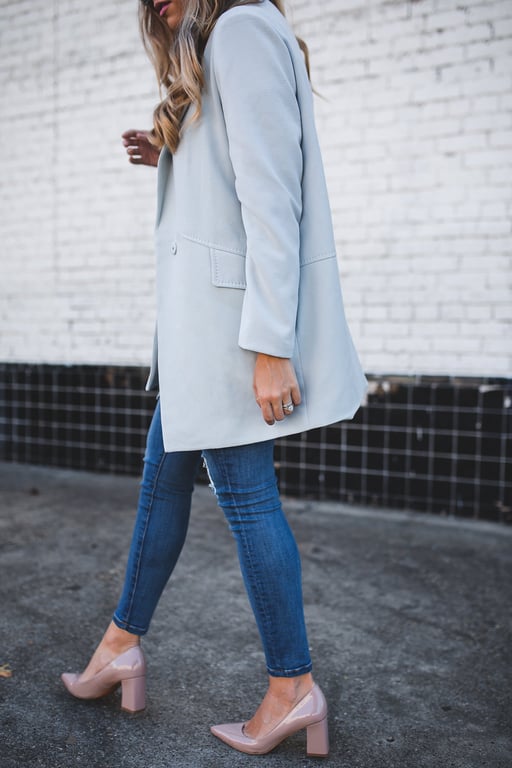 Blue Boyfriend Blazer Outfit 
