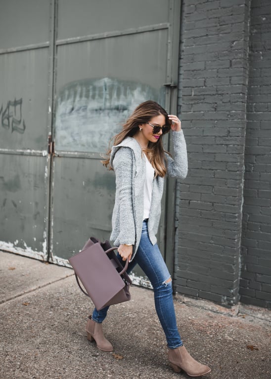 Grey Cardigan Outfit 