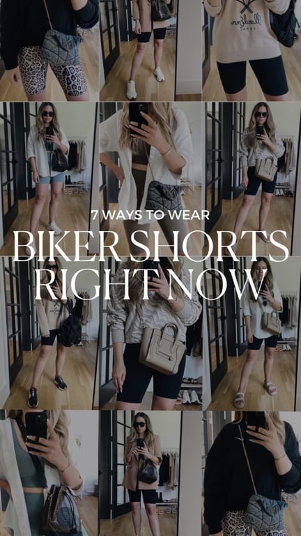 7 WAYS TO WEAR BIKER SHORTS RIGHT NOW