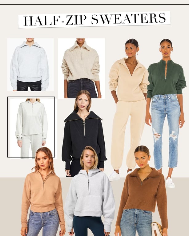 Here’s The Cutest Half-Zip Sweater Based On Your Style