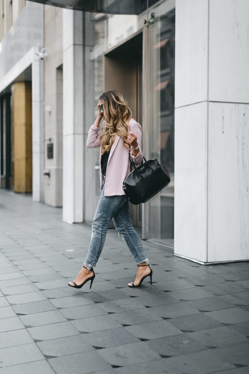 How to dress down boyfriend blazer