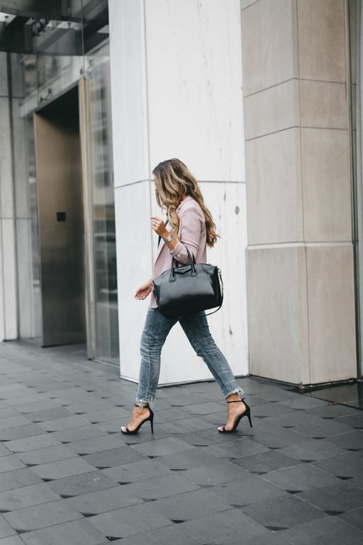 Relaxed Blush Blazer