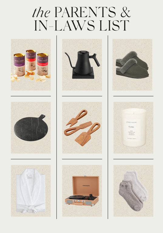 Gift Guide: Parents & In-Laws