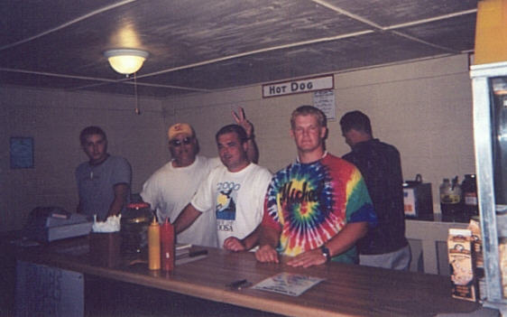 The crew at the 411 snack bar.