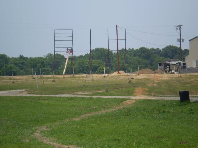 screen 2 at the 411 Drive-In, under construction