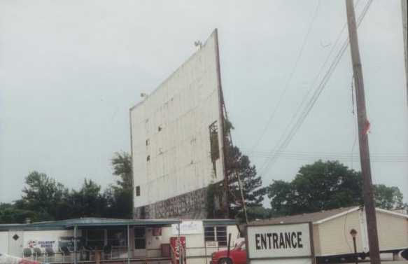 Screen tower of the old Clanton Drive-In in Clanton, Alabama.