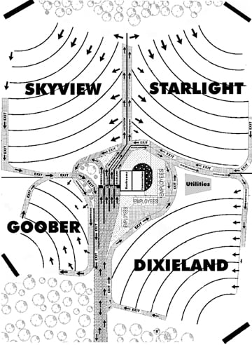 The Continental Drive-In Site Map