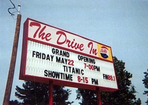 marquee; taken opening night on May 22, 1998