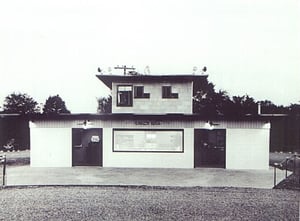 Rainbow concession stand/projection room as it appeared on opening night