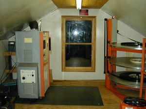 projection booth; taken in August, 2000
