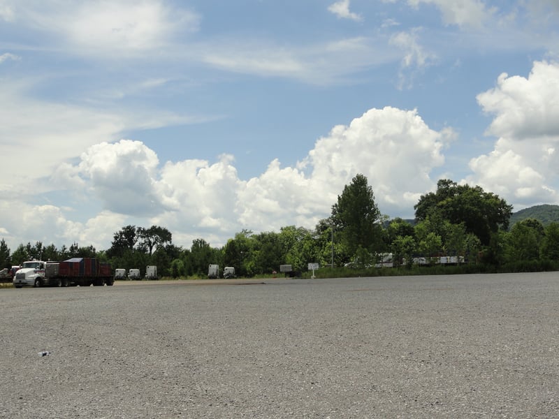 Now truck parking and fuel station