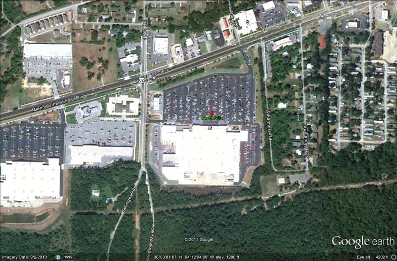 Google Earth image of former site