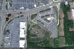 Google Earth image of former site