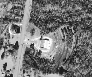 Aerial photo January 30, 2001, it is 4km south west of town