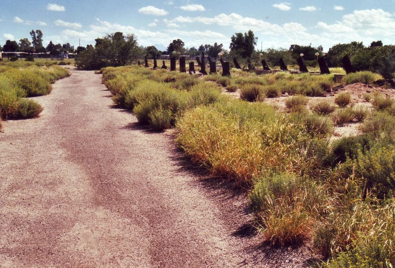 Road in front of former screen tower