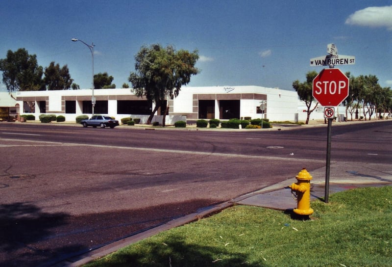 The corner seen from van Buren Street