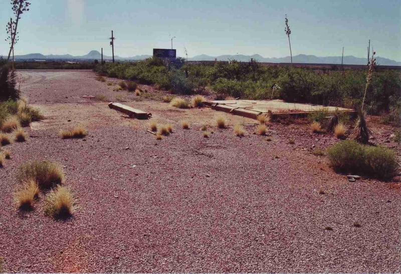 Ticket booth location with marquee in background