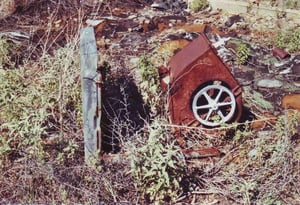 Discarded ventilation housing