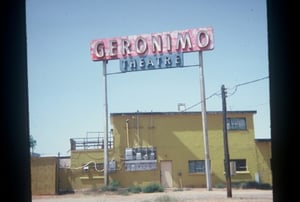 Looking north on Canyon Dr. Geronimo Drive-in Theater.Your current pics of Geronimo are not correct.