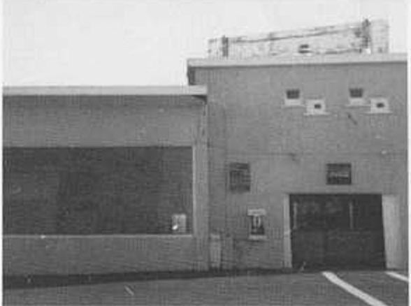 Geronimo Drive-in Theater's snackfood counter entry,above in the projection room.Left of photo is the auditorium for walk-incustomers.