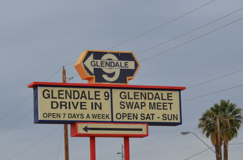 drive in, sign, glendale 9