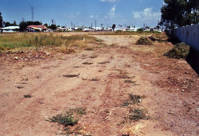 Vacant part of the lot
