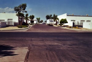 The mid section which once divided the Peso and Acres Drive-Ins