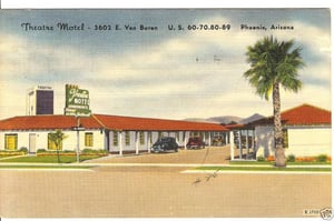Also known as the Theater Motel. Note address is same and lot in other pics is by a motel.