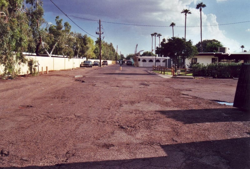 Entrance area to trailer park