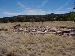 Remains of Snack Bar building.