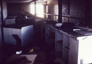 Interior view of the snack bar