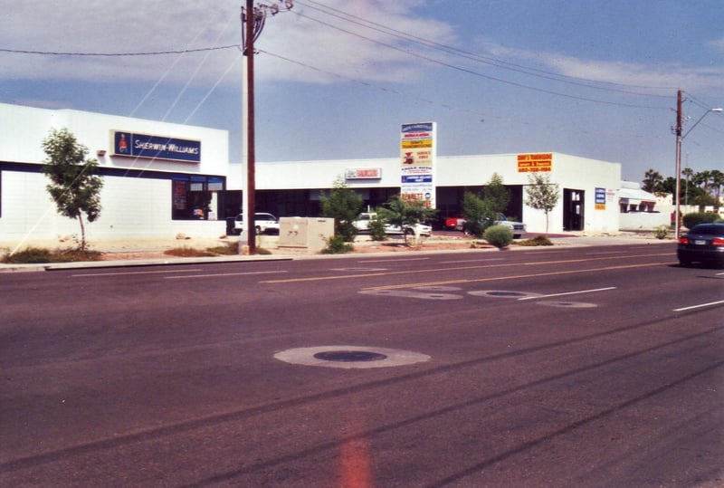 Several businesses including a storage facility now occupy the site