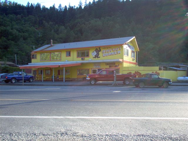 Early Bird Restaurant-Deli-Drive-In, Willow Creek, CA. This is a more recent photo from after they closed the drive-in. Was 40 car capacity or so. $5 per carload.