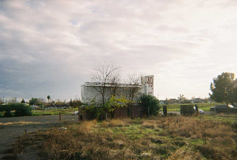 Marquee, overgrown and forgotten.