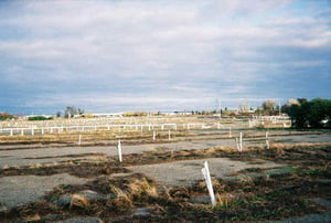 Looking towards back of the lot, now home to Jack Rabbits and discarded tires.