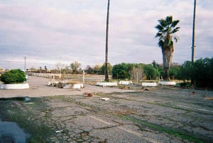 Former Ticket Booth/Box Office location. Only the foundations remain.