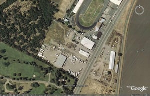 Aerial view of former drive-in site