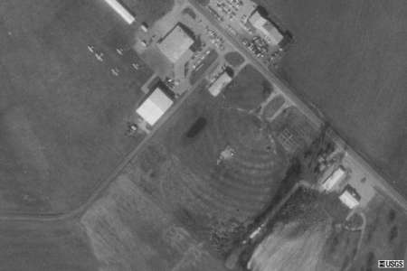 topographic map of where the drive-in stood