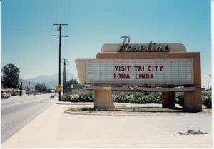 Marquis of the Baseline Drive In looking east.