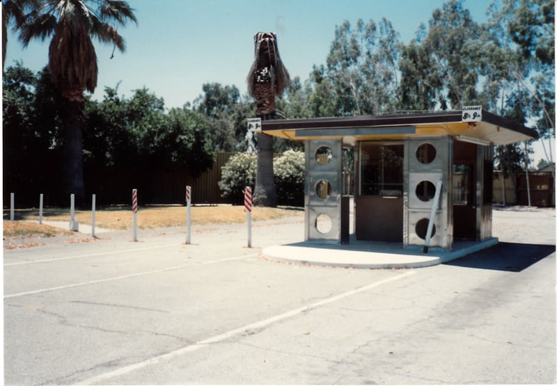 Box office of the Baseline Drive In.