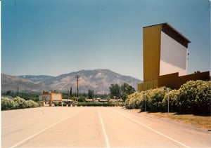 Looking East from the box office.