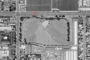 Ariel View of location of Buena Park/Lincoln Drive-In.No longer there.