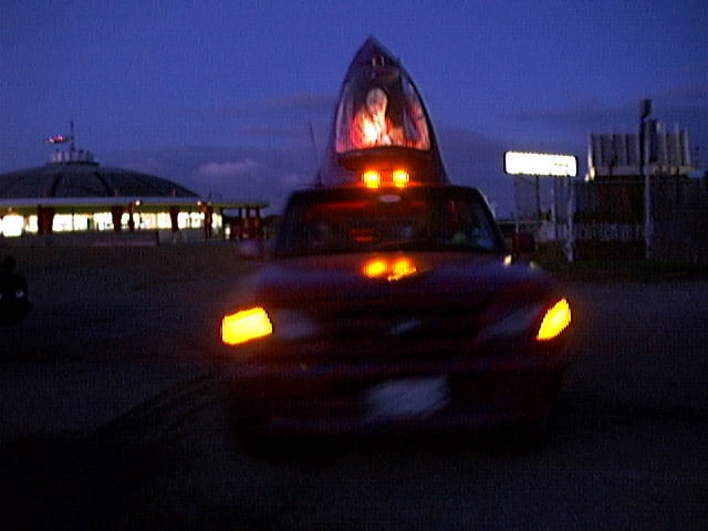 ArtCars have a night out at the drive-in