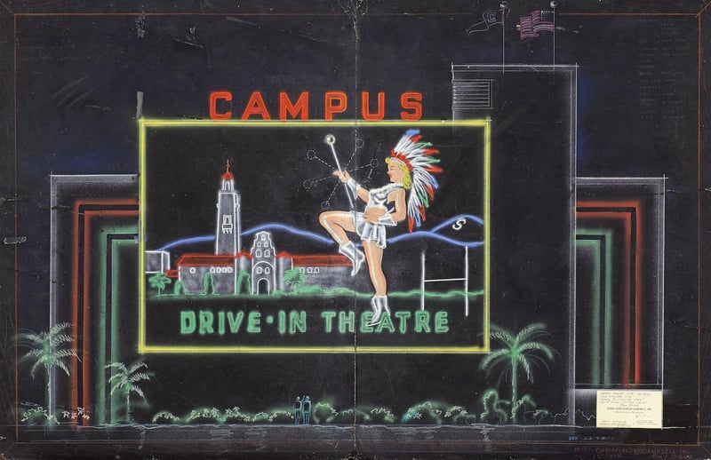 JPeg of original Campus Drive-In sign