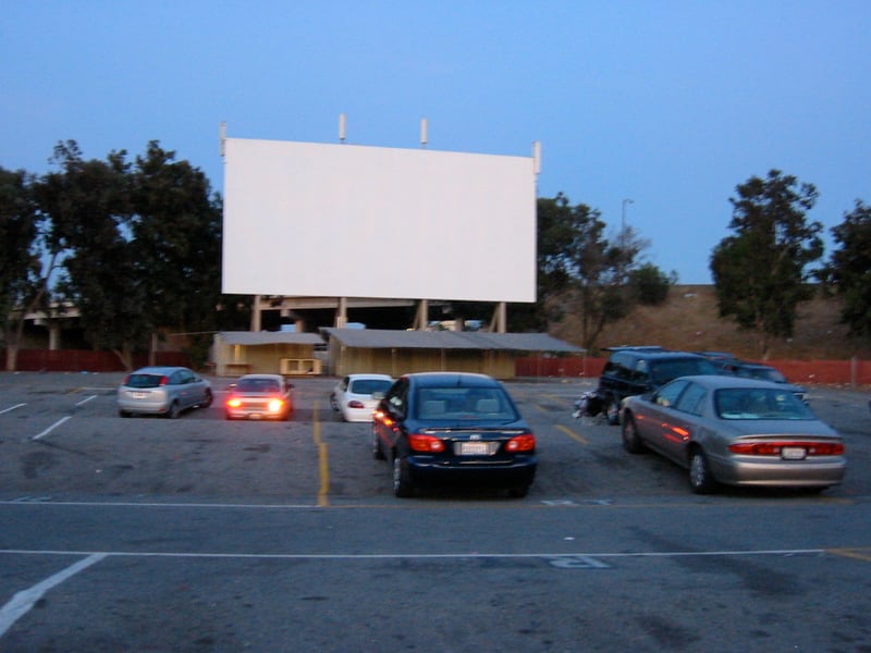 Screen #4 at the Capitol Drive-In (before a showing of 'Land of the Dead' and 'Cinderella Man'