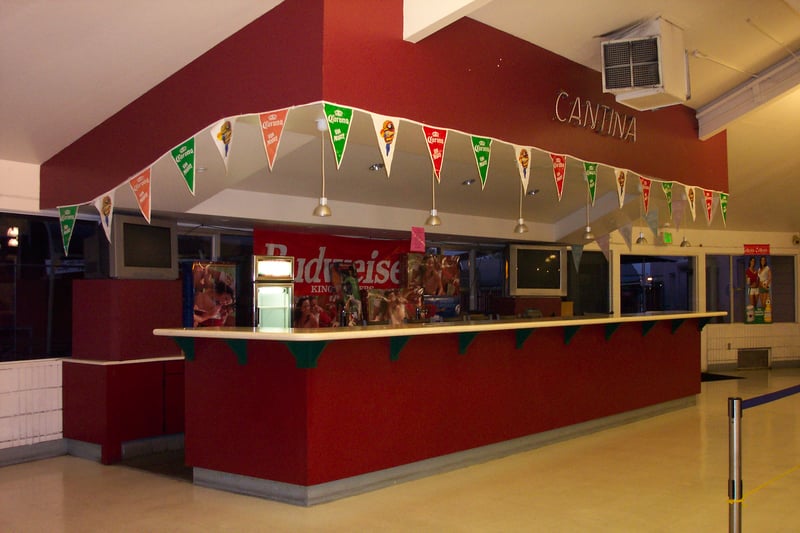 Interior of snack bar.