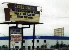Ceres marquee, screen 1 in distance.