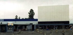 Screen 1 from the inside, old concession and projection.